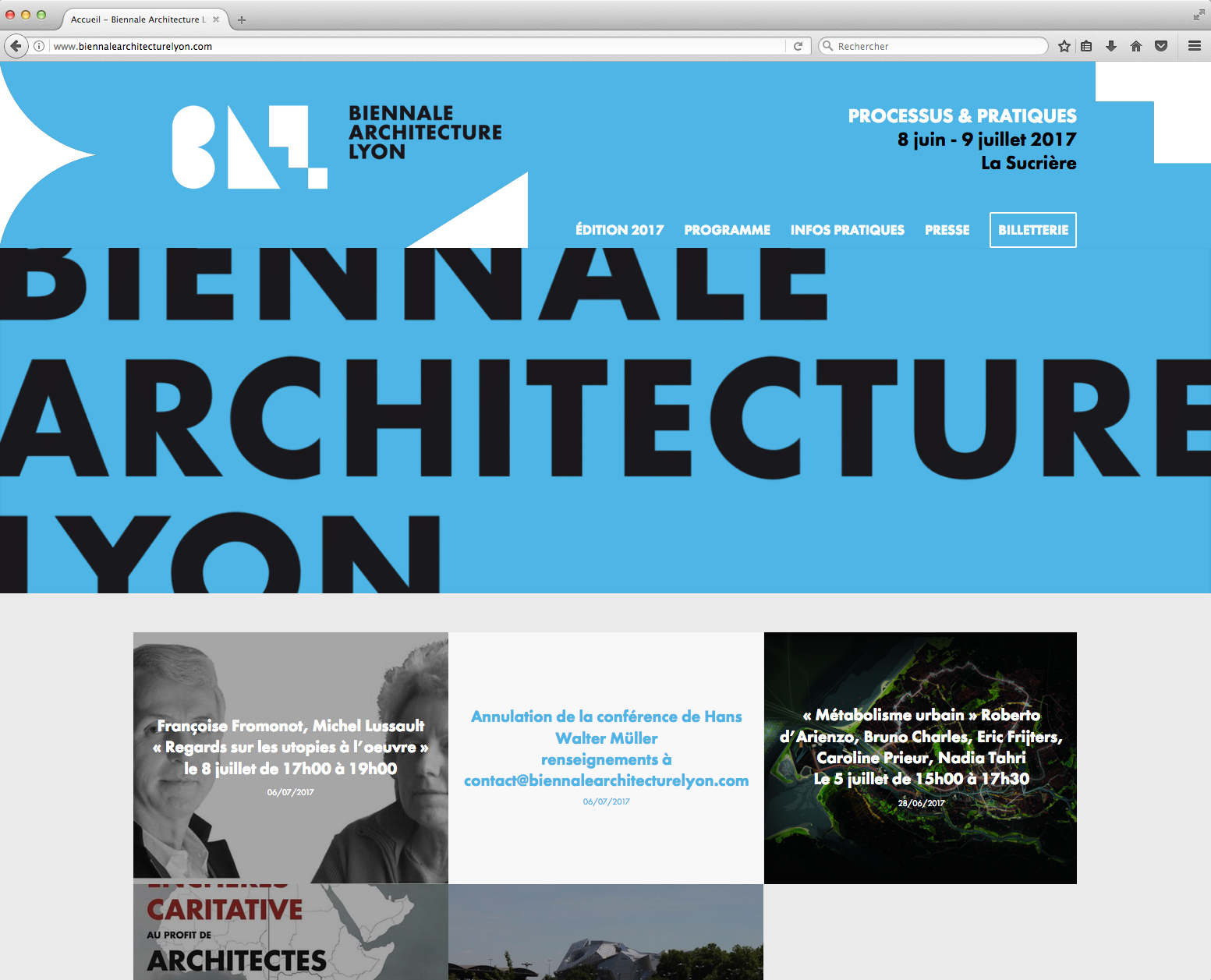 Biennale Architecture Lyon
