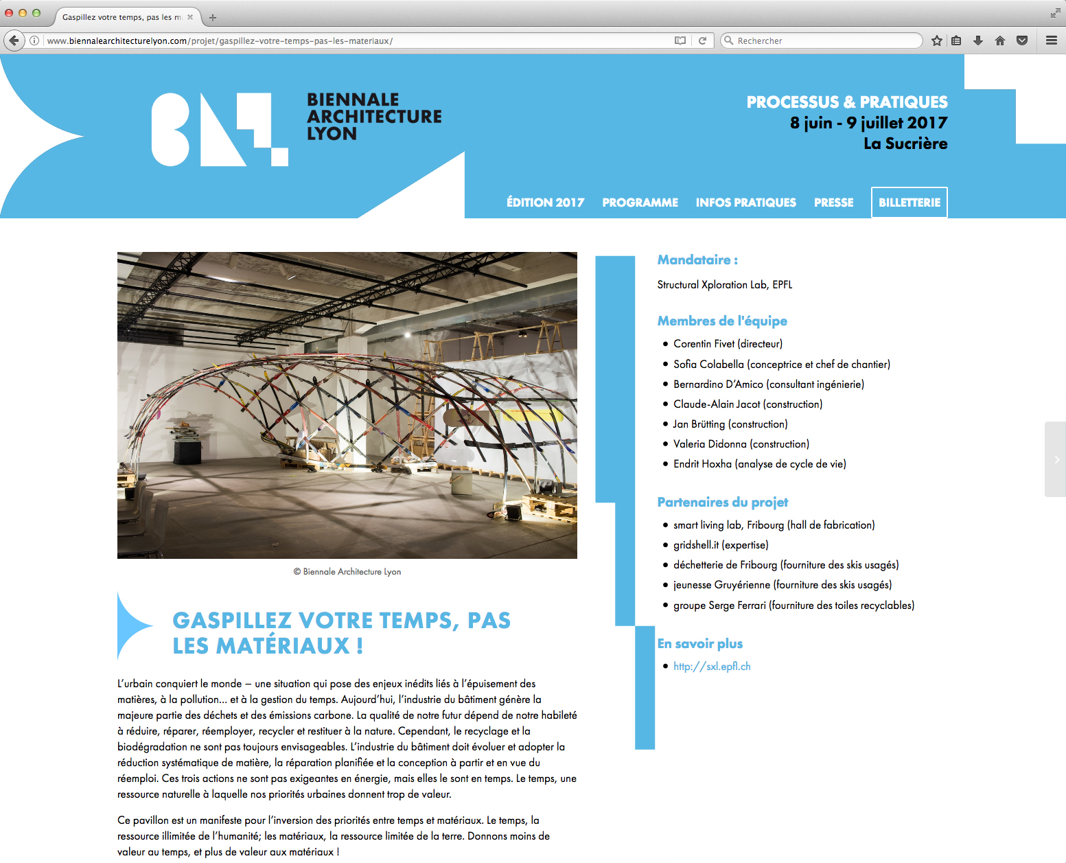 Biennale Architecture Lyon