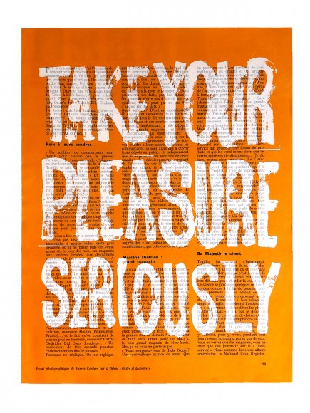 Take your pleasure seriously